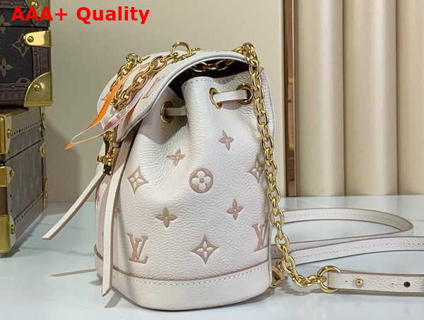 Louis Vuitton Nano Noe Backpack Bicolor Eden Embossed Grained Cowhide Leather M13656 Replica