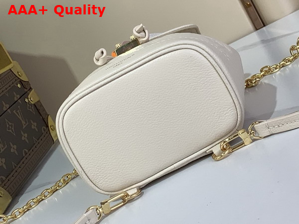 Louis Vuitton Nano Noe Backpack in Cream Monogram Empreinte Leather M25819 Replica