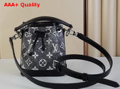 Louis Vuitton Nano Noe Bag in Gray Monogram Jacquard Denim M46449 Replica