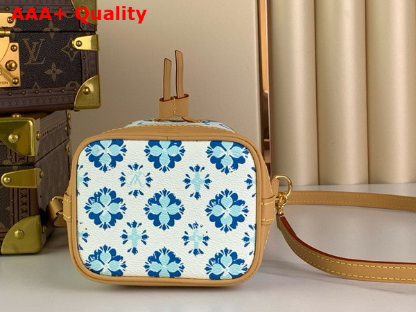 Louis Vuitton Nano Noe Bag in Lagoon Blue Monogram Tiles Canvas M83620 Replica