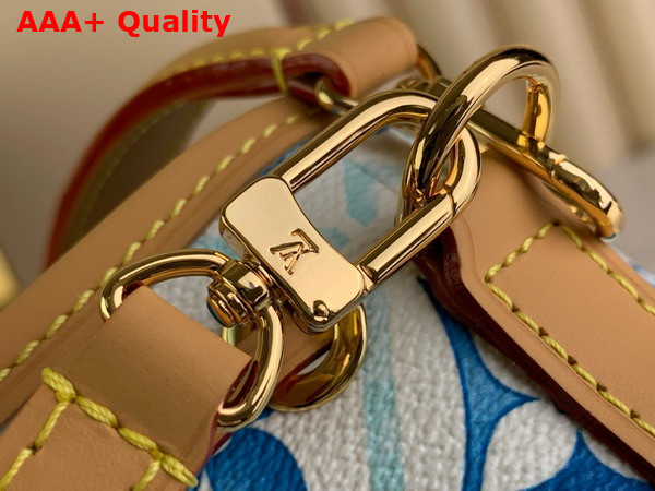 Louis Vuitton Nano Noe Bag in Lagoon Blue Monogram Tiles Canvas M83620 Replica