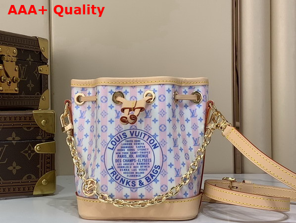 Louis Vuitton Nano Noe LV Stamp Blue M29029 Replica