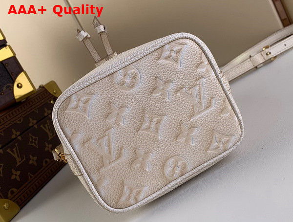 Louis Vuitton Nano Noe Light Beige Monogram Empreinte Embossed Supple Grained Cowhide Leather M81463 Replica