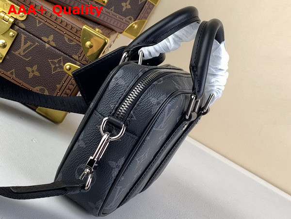 Louis Vuitton Nano Porte Documents Voyage Bag in Monogram Eclipse Coated Canvas M82770 Replica