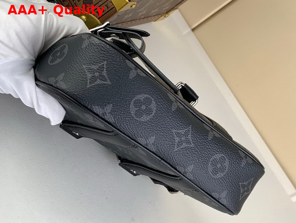 Louis Vuitton Nano Porte Documents Voyage Bag in Monogram Eclipse Coated Canvas M82770 Replica