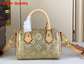 Louis Vuitton Nano Speedy Bag in Beige Monoglam Coated Canvas M82242 Replica