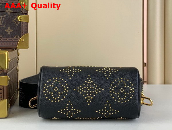 Louis Vuitton Nano Speedy Bag in Black Monogram Empreinte Grained Cowhide Leather with Studs Replica