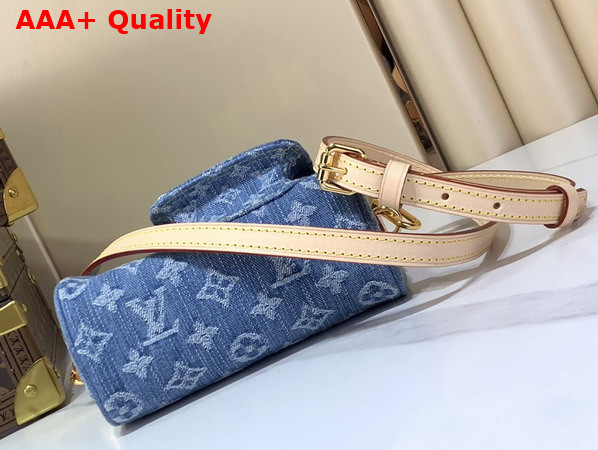 Louis Vuitton Nano Speedy Bag in Blue Monogram Denim Replica