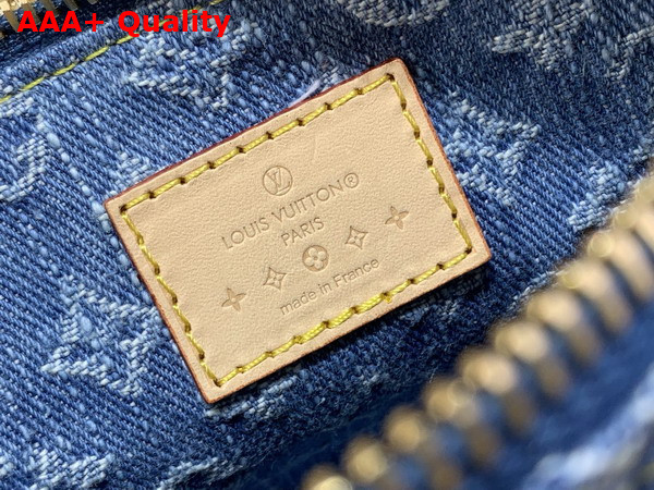 Louis Vuitton Nano Speedy Bag in Blue Monogram Denim Replica