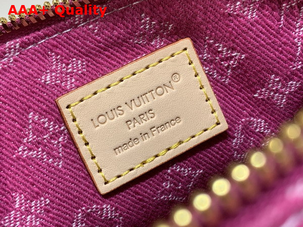 Louis Vuitton Nano Speedy Bag in Fuchsia Monogram Denim M27603 Replica