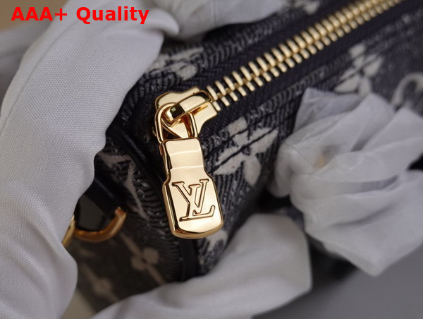 Louis Vuitton Nano Speedy Bag in Gray Monogram Jacquard Denim Replica