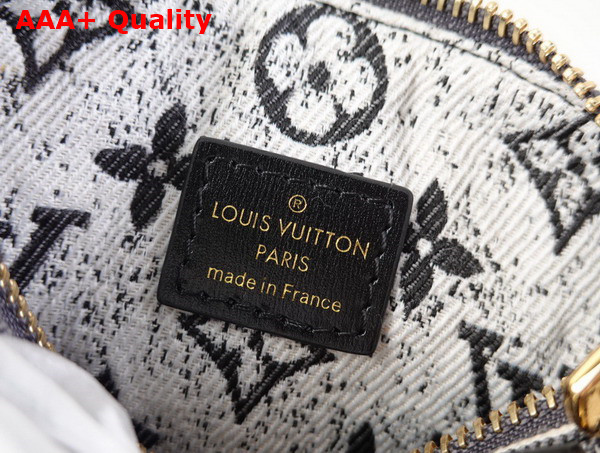 Louis Vuitton Nano Speedy Bag in Gray Monogram Jacquard Denim Replica