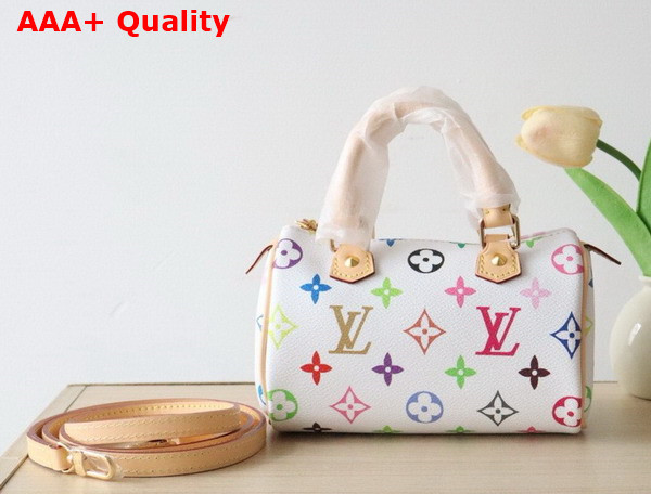 Louis Vuitton Nano Speedy Bag in Multicolor Monogram Canvas Replica