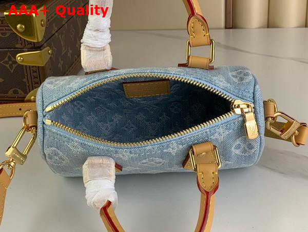 Louis Vuitton Nano Speedy Bag in Sky Blue Monogram Denim M11212 Replica