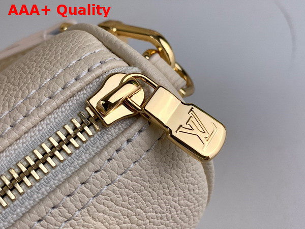 Louis Vuitton Nano Speedy Bicolor Monogram Empreinte Leather Creme Rose Trianon Replica