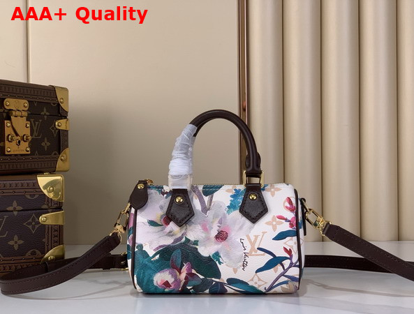 Louis Vuitton Nano Speedy Handbag in Monogram Dune Coated Canvas with its Flora and Fauna Design M29149 Replica