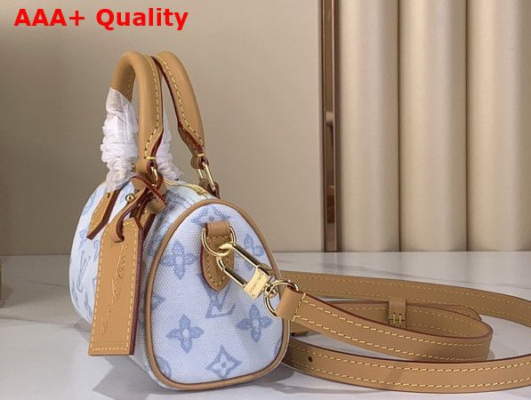 Louis Vuitton Nano Speedy Monogram Origine Bleu Courrier M28323 Replica