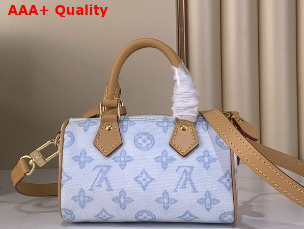 Louis Vuitton Nano Speedy Monogram Origine Bleu Courrier M28323 Replica
