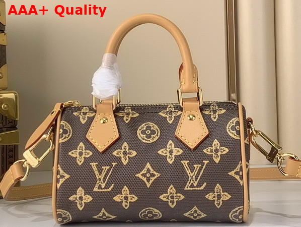 Louis Vuitton Nano Speedy Monogram Origine Ebene Coated Canvas M27610 Replica