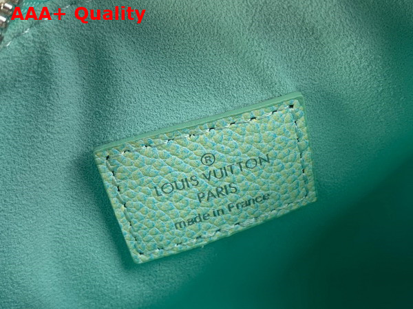 Louis Vuitton Nano Speedy Vert Deau Green Sprayed and Embossed Grained Cowhide Leather Replica