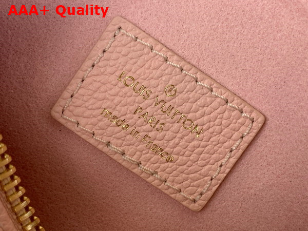 Louis Vuitton Nano Speedy in Bicolor Monogram Empreinte Leather Rose White Quartz Replica