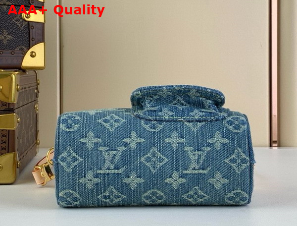 Louis Vuitton Nano Speedy in Denim Blue Monogram Denim M82950 Replica