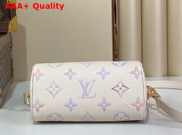 Louis Vuitton Nano Speedy in Dream Beige Monogram Empreinte Leather M25591 Replica