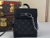 Louis Vuitton Nano Steamer Bag in Monogram Eclipse Coated Canvas M82774 Replica