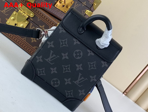 Louis Vuitton Nano Steamer Bag in Monogram Eclipse Coated Canvas M82774 Replica