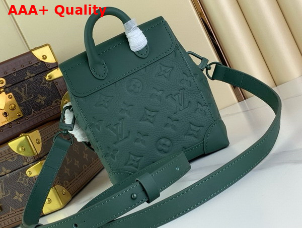 Louis Vuitton Nano Steamer Forest Green Taurillon Monogram Embossed Cowhide Leather M83052 Replica