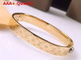 Louis Vuitton Nanogram Cuff Gold Replica