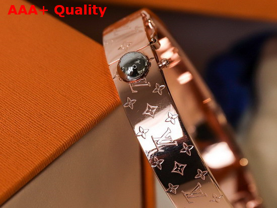 Louis Vuitton Nanogram Cuff Pink Gold Replica