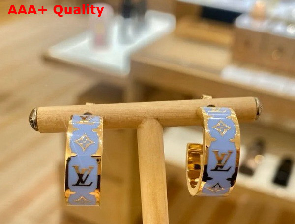 Louis Vuitton Nanogram Enamel Light Blue Enamel M01832 Replica