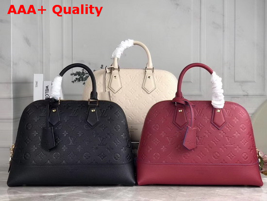 Louis Vuitton Neo Alma BB Handbag in Creme Monogram Empreinte Leather M44858 Replica