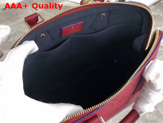 Louis Vuitton Neo Alma PM Handbag in Cherry Berry Monogram Empreinte Leather Replica