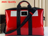 Louis Vuitton Neo Porte Documents Voyage Red and Black Patent Leather Replica