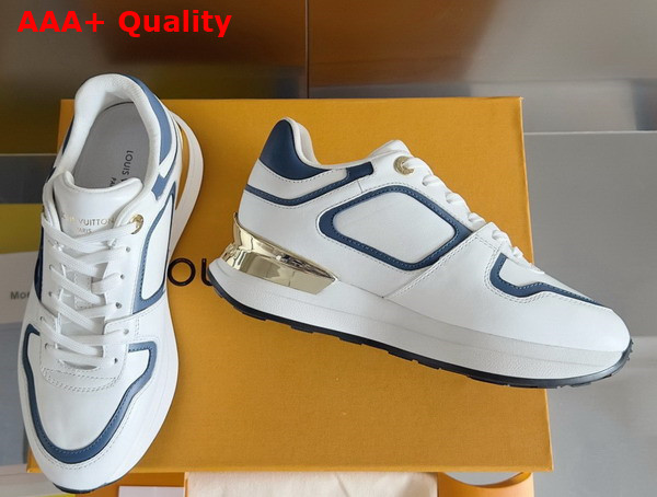 Louis Vuitton Neo Run Away Sneaker in Bleu Clair Patent Calf Leather 1ACHY2 Replica