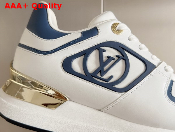 Louis Vuitton Neo Run Away Sneaker in Bleu Clair Patent Calf Leather 1ACHY2 Replica
