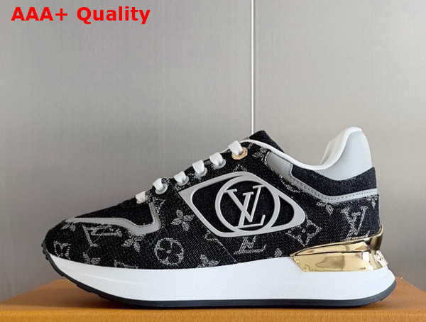 Louis Vuitton Neo Run Away Sneaker in Gris Monogram Denim and Natural Calf Leather 1ACKUO Replica