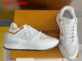 Louis Vuitton Neo Run Away Sneaker in Light Blue Patent Damier Canvas 1ACUGD Replica