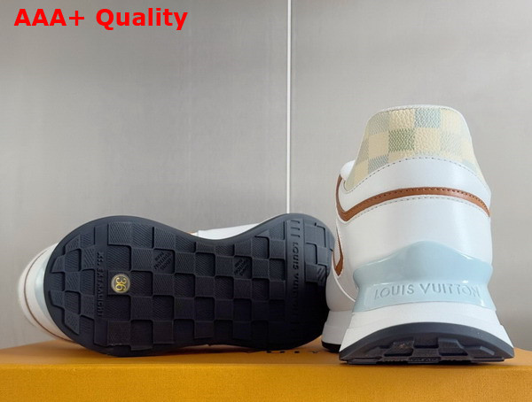 Louis Vuitton Neo Run Away Sneaker in Light Blue Patent Damier Canvas 1ACUGD Replica