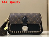 Louis Vuitton Neo Saint Cloud Handbag in Monogram Canvas with Smooth Black Leather M45559 Replica