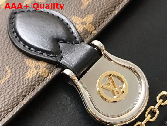 Louis Vuitton Neo Saint Cloud Handbag in Monogram Canvas with Smooth Black Leather M45559 Replica