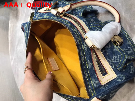 Louis Vuitton Neo Speedy Handbag in Blue Monogram Denim M95019 Replica