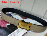 Louis Vuitton Neo Trunk 40mm Reversible Belt Grey and Black Grained Calfskin Replica