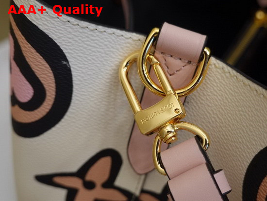 Louis Vuitton NeoNoe MM Bucket Bag Wears the Seasons Monogram Pattern Cream Monogram Coated Canvas M45822 Replica