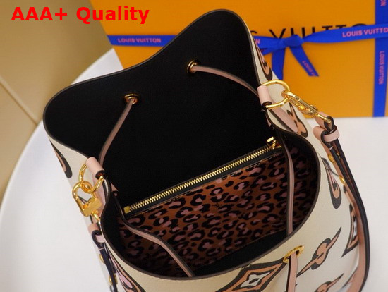 Louis Vuitton NeoNoe MM Bucket Bag Wears the Seasons Monogram Pattern Cream Monogram Coated Canvas M45822 Replica
