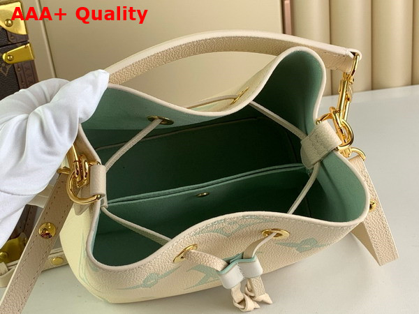 Louis Vuitton Neonoe BB Bicolor Monogram Empreinte Leather Latte Matcha M24048 Replica