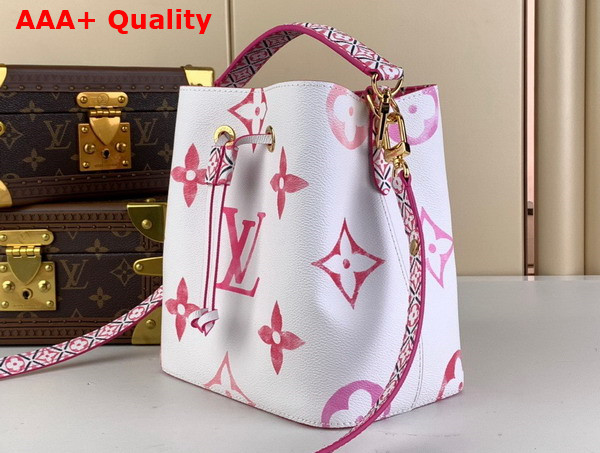 Louis Vuitton Neonoe BB Bucket Bag in Pink Monogram Coated Canvas Replica