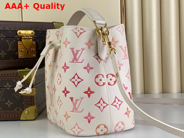 Louis Vuitton Neonoe BB Bucket Bag in Sunrise Aquarelle Monogram Empreinte Leather M24649 Replica